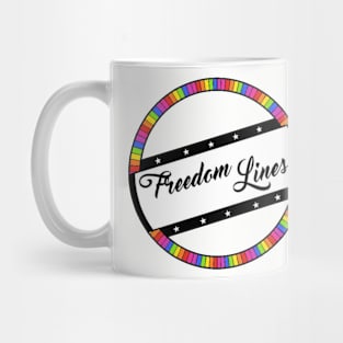 Freedom Lines- Rainbow Logo Mug